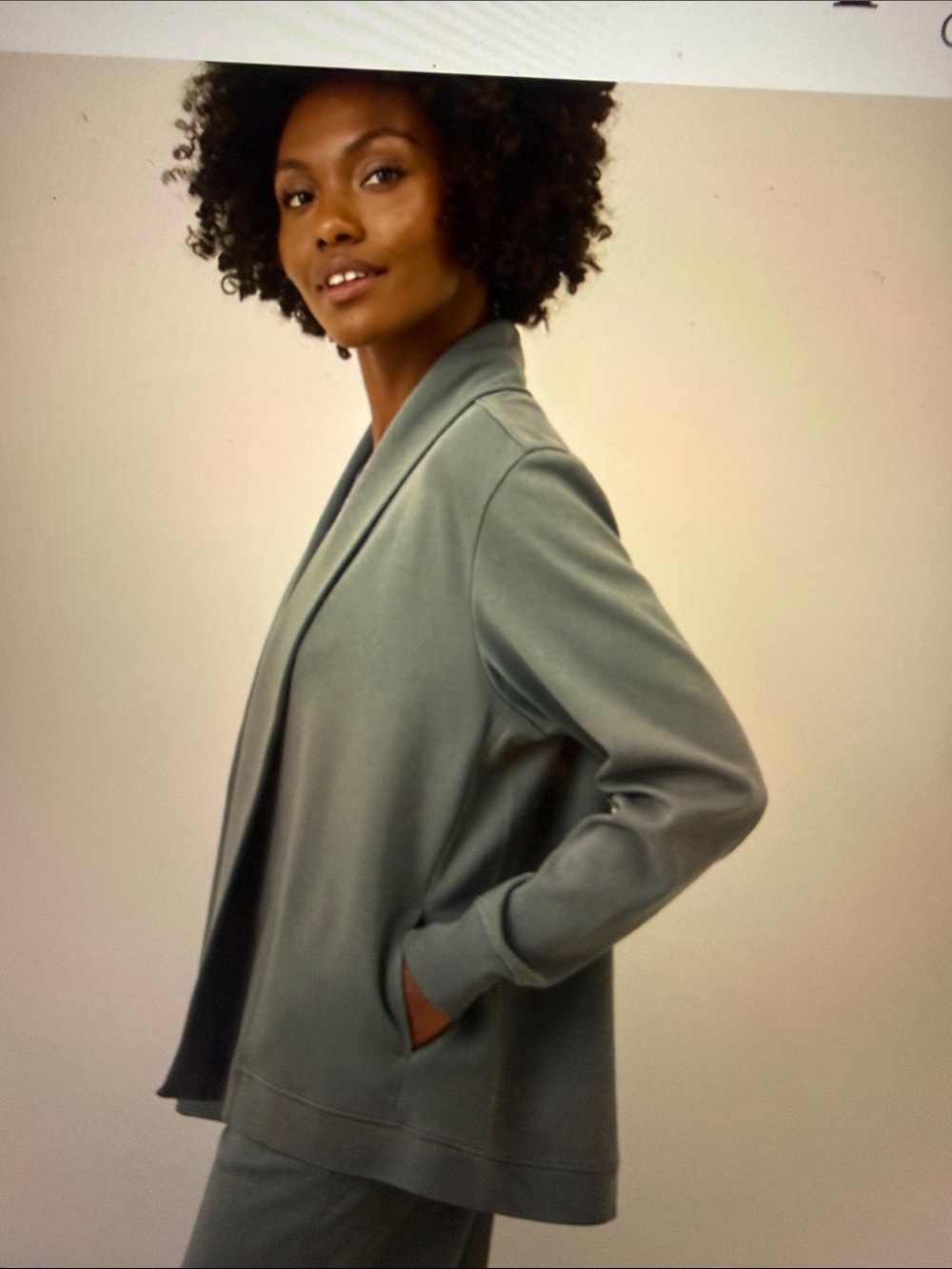 Pact- Organic Cotton  Women's Airplane Drape Cardigan- Small
